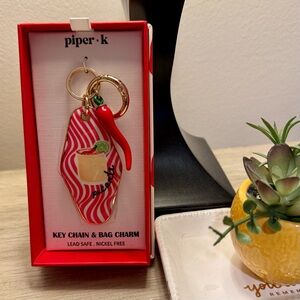 Piper K Picante Pepper Bag Charm Hotel Key Chain - NEW